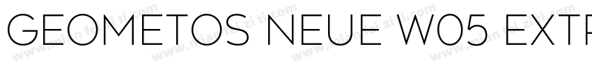 Geometos Neue W05 Extra Bold字体转换